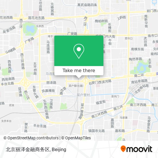 北京丽泽金融商务区 map