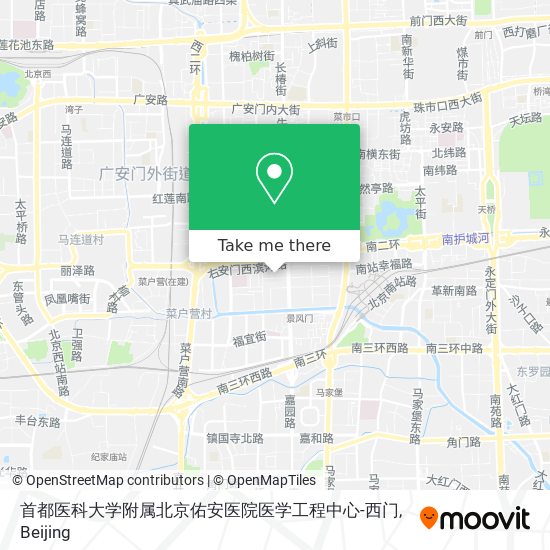 首都医科大学附属北京佑安医院医学工程中心-西门 map