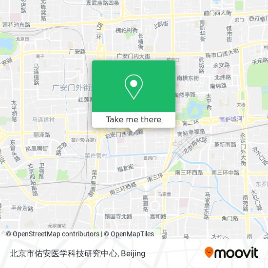 北京市佑安医学科技研究中心 map