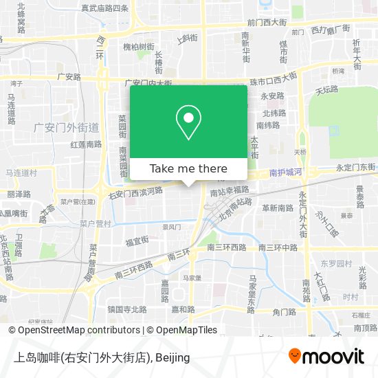 上岛咖啡(右安门外大街店) map