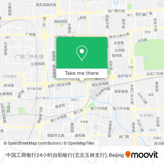 中国工商银行24小时自助银行(北京玉林支行) map