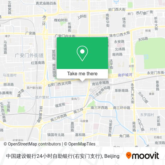 中国建设银行24小时自助银行(右安门支行) map