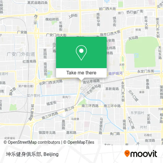 坤乐健身俱乐部 map