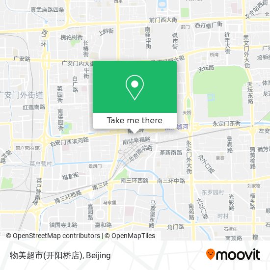 物美超市(开阳桥店) map