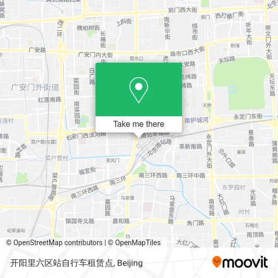 开阳里六区站自行车租赁点 map