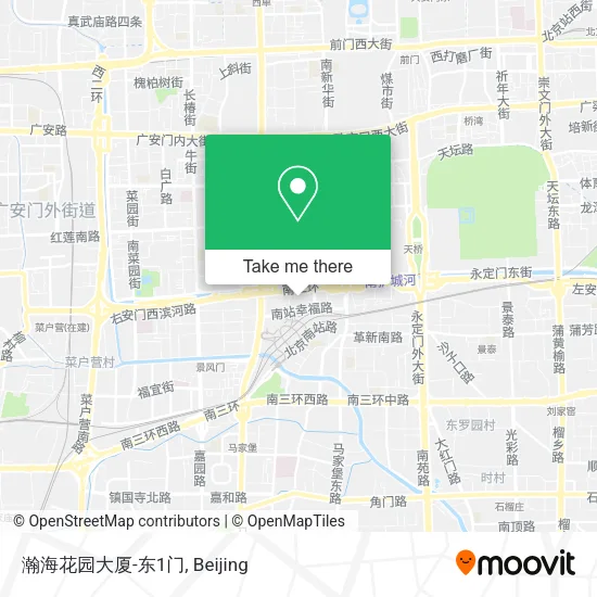 瀚海花园大厦-东1门 map