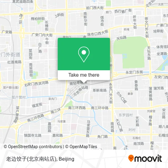 老边饺子(北京南站店) map