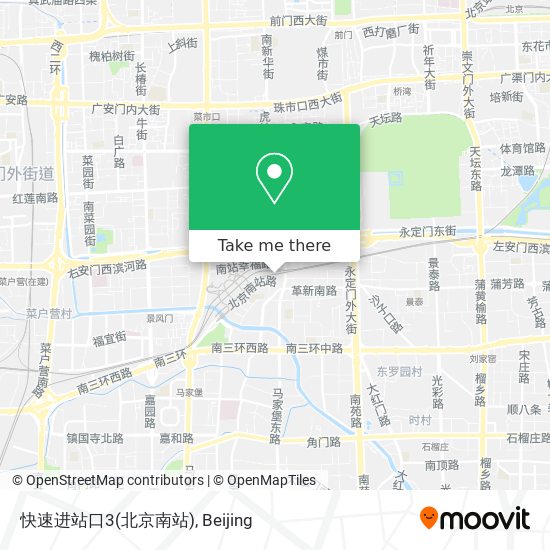 快速进站口3(北京南站) map
