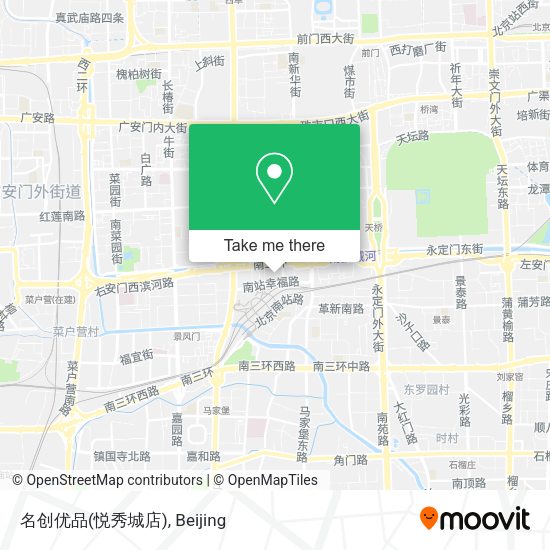 名创优品(悦秀城店) map