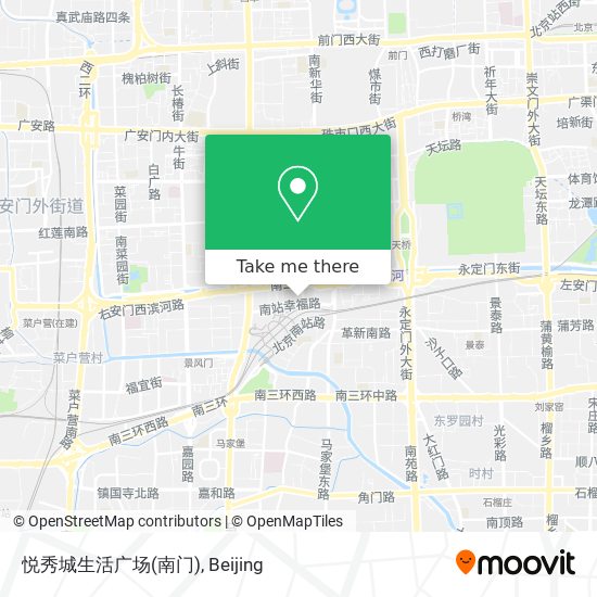 悦秀城生活广场(南门) map