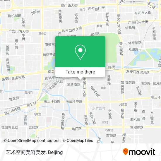 艺术空间美容美发 map