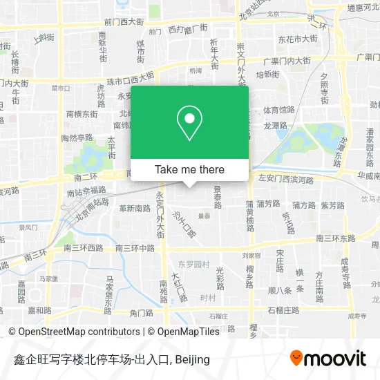 鑫企旺写字楼北停车场-出入口 map