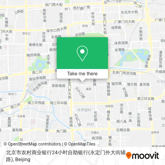 北京市农村商业银行24小时自助银行(永定门外大街辅路) map