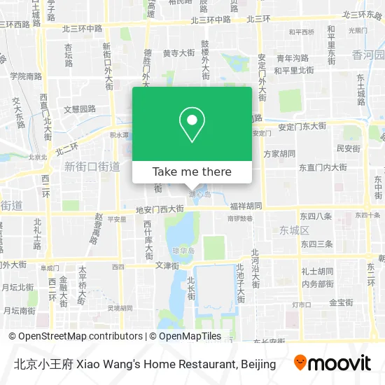 北京小王府 Xiao Wang's Home Restaurant map