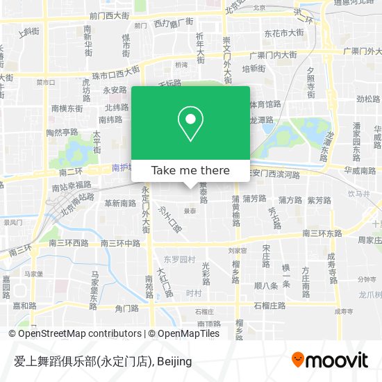 爱上舞蹈俱乐部(永定门店) map