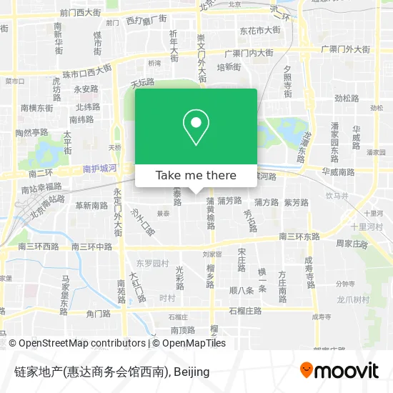 链家地产(惠达商务会馆西南) map