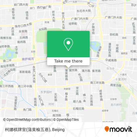 柯娜棋牌室(蒲黄榆五巷) map