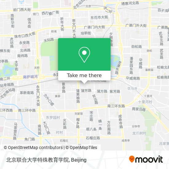 北京联合大学特殊教育学院 map