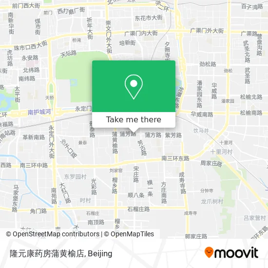 隆元康药房蒲黄榆店 map