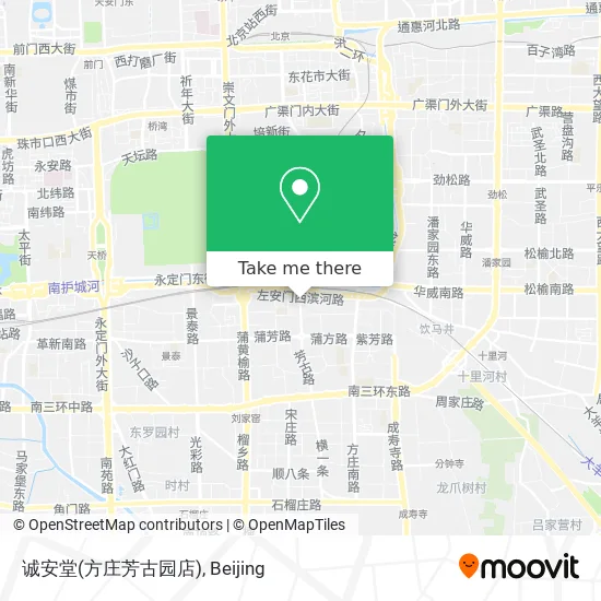 诚安堂(方庄芳古园店) map