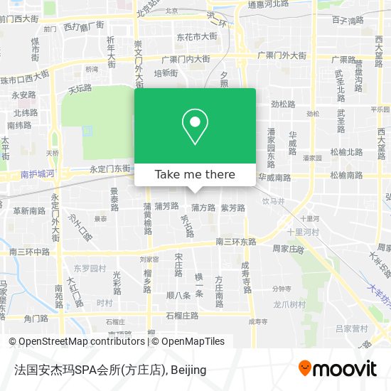 法国安杰玛SPA会所(方庄店) map