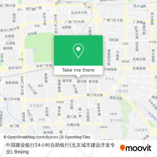 中国建设银行24小时自助银行(北京城市建设开发专业) map