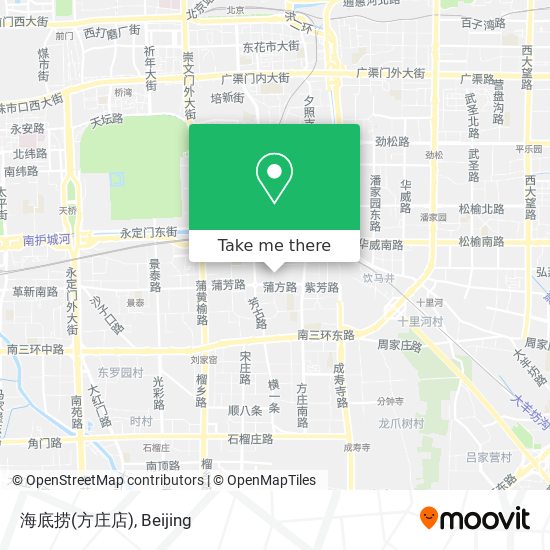 海底捞(方庄店) map