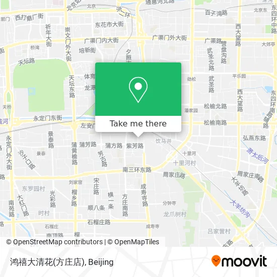 鸿禧大清花(方庄店) map
