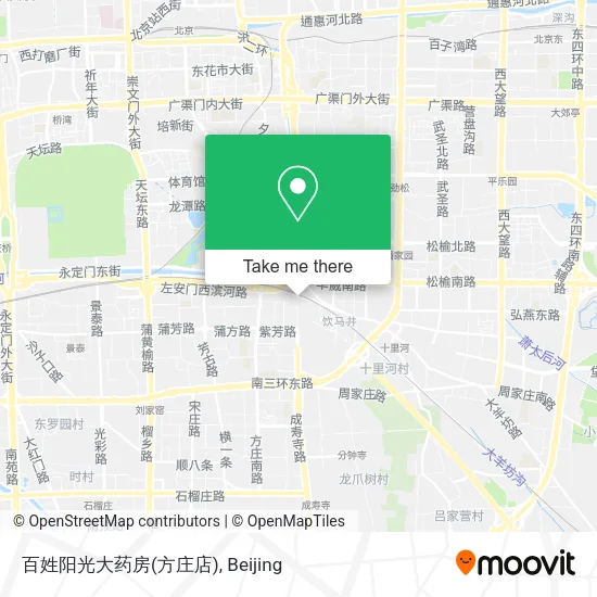 百姓阳光大药房(方庄店) map