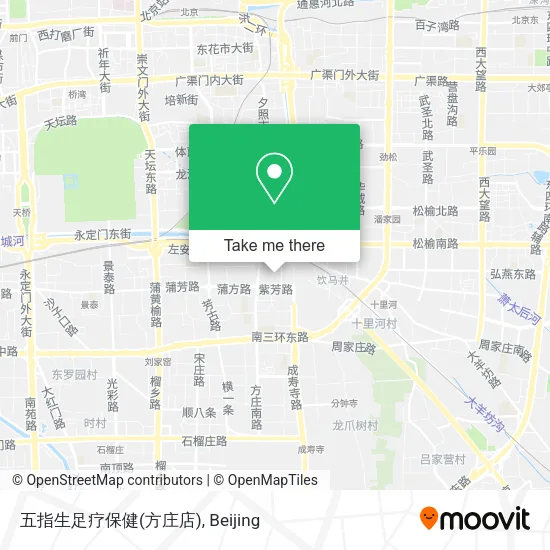 五指生足疗保健(方庄店) map