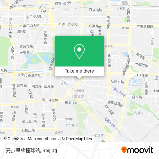 亮点星牌撞球馆 map