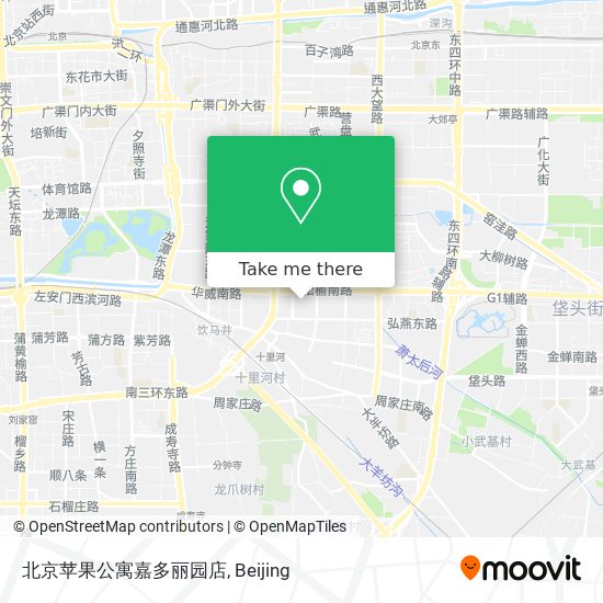 北京苹果公寓嘉多丽园店 map