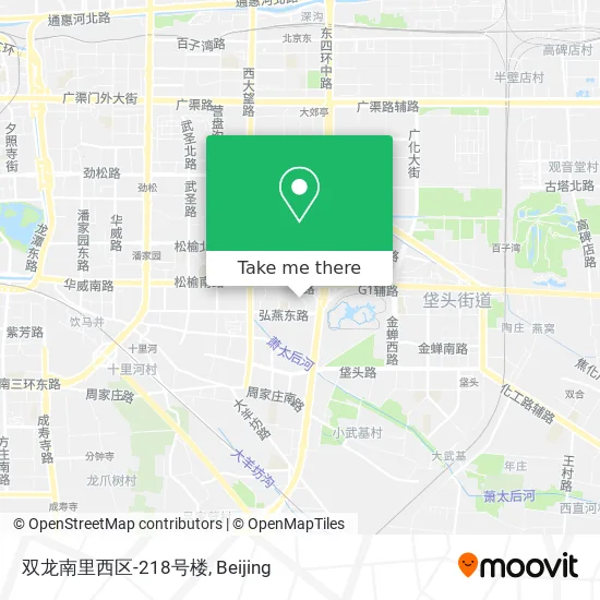 双龙南里西区-218号楼 map