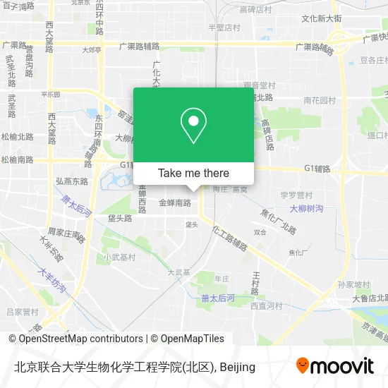 北京联合大学生物化学工程学院(北区) map