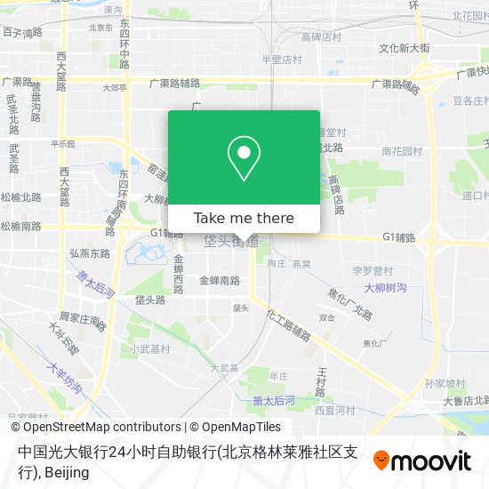 中国光大银行24小时自助银行(北京格林莱雅社区支行) map