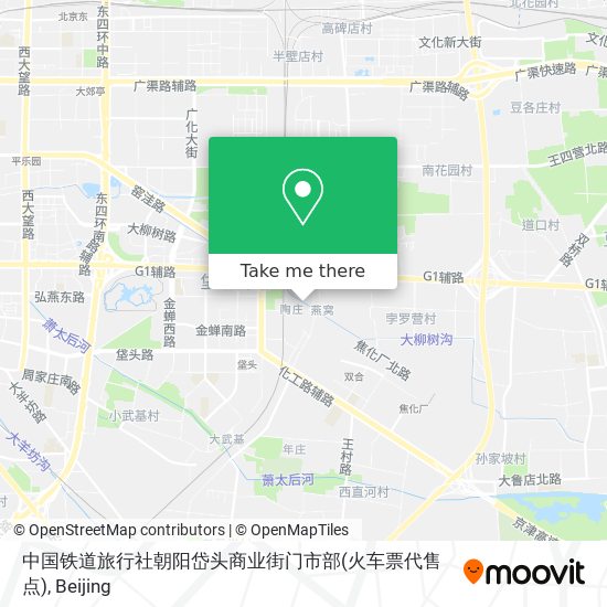 中国铁道旅行社朝阳岱头商业街门市部(火车票代售点) map