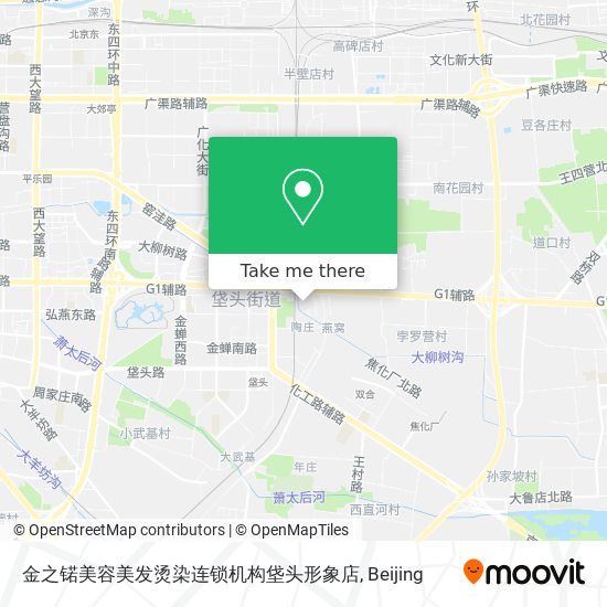 金之锘美容美发烫染连锁机构垡头形象店 map