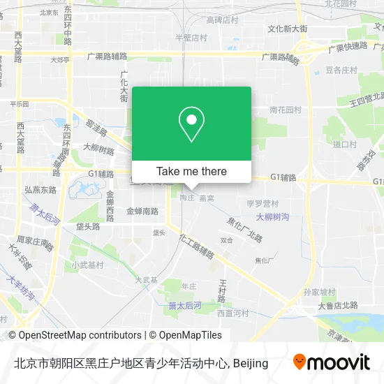 北京市朝阳区黑庄户地区青少年活动中心 map