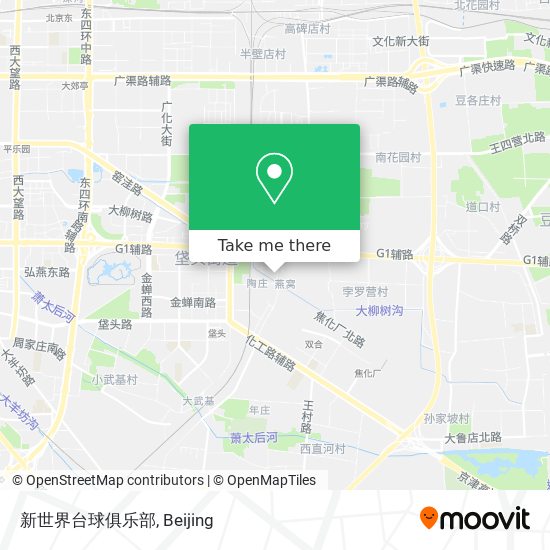 新世界台球俱乐部 map
