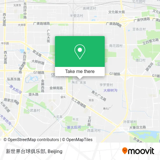 新世界台球俱乐部 map