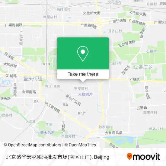 北京盛华宏林粮油批发市场(南区正门) map