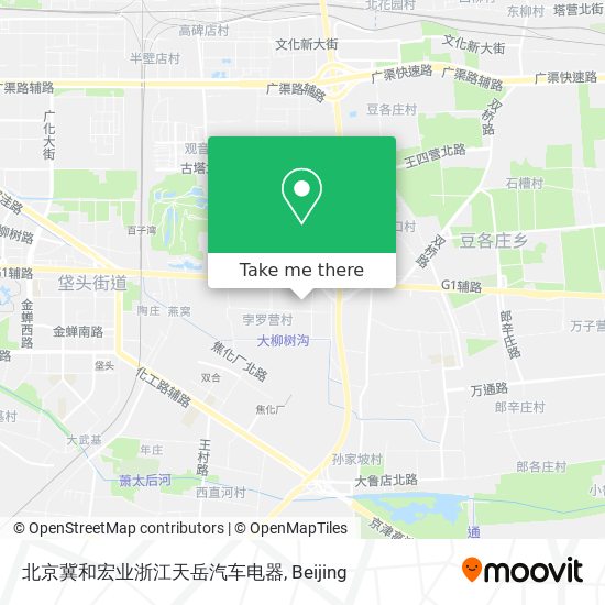 北京冀和宏业浙江天岳汽车电器 map