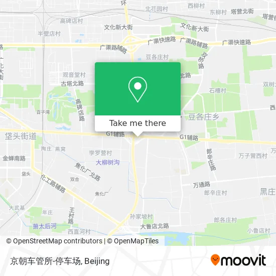 京朝车管所-停车场 map