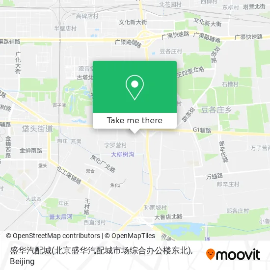 盛华汽配城(北京盛华汽配城市场综合办公楼东北) map