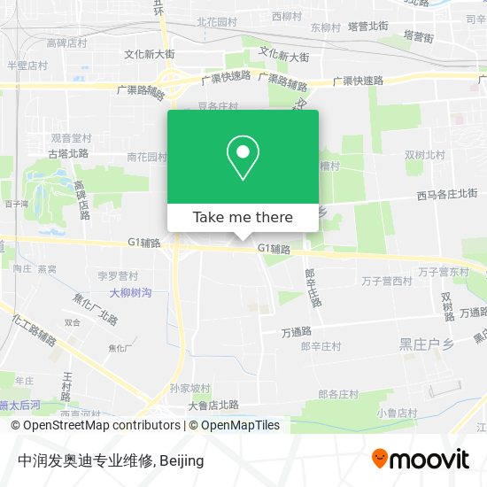 中润发奥迪专业维修 map