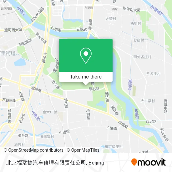 北京福瑞捷汽车修理有限责任公司 map