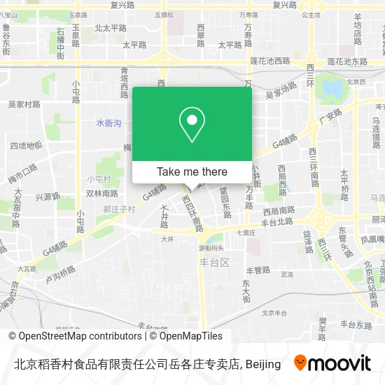 北京稻香村食品有限责任公司岳各庄专卖店 map