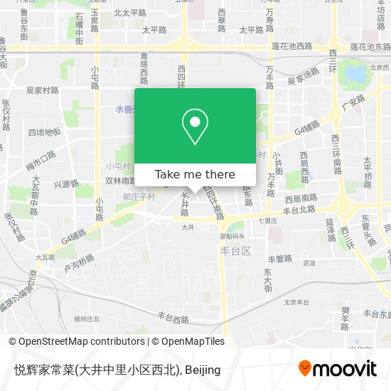 悦辉家常菜(大井中里小区西北) map