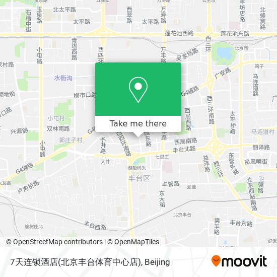 7天连锁酒店(北京丰台体育中心店) map