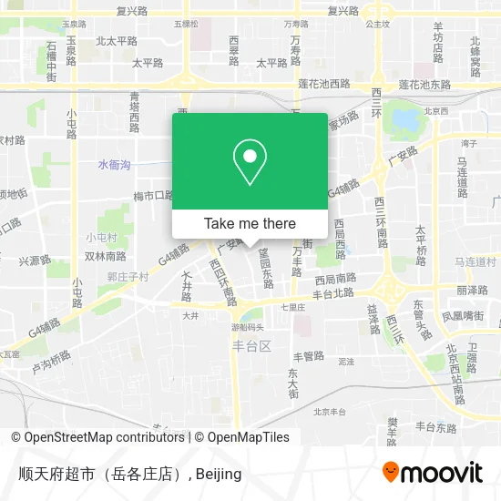 顺天府超市（岳各庄店） map